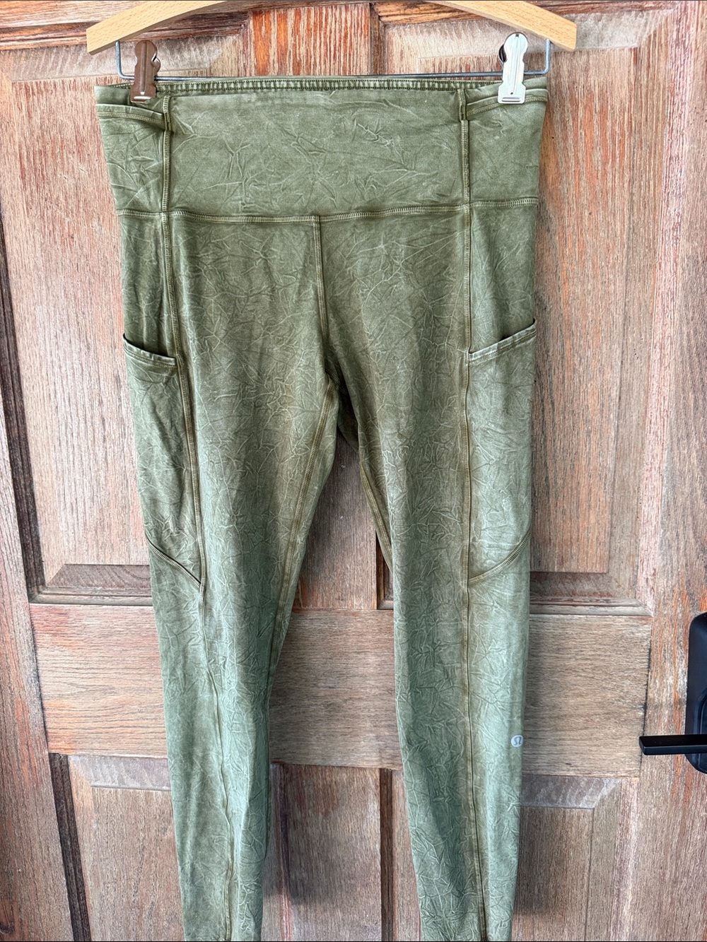 lululemon athletica Olive Green High-Rise Leggings with Side Pockets